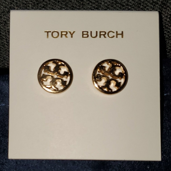 Tory Burch Earrings Circle T logo - Picture 5 of 12